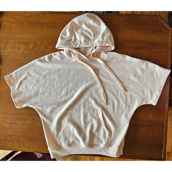 Sweaty Betty Cool Down Short Sleeve Luxe Hoody Liberty Pink Made in Italy - Picture 9 of 12